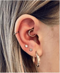 migrén piercing