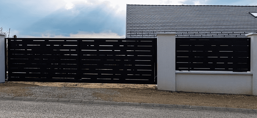 lamellás kerítés Győr